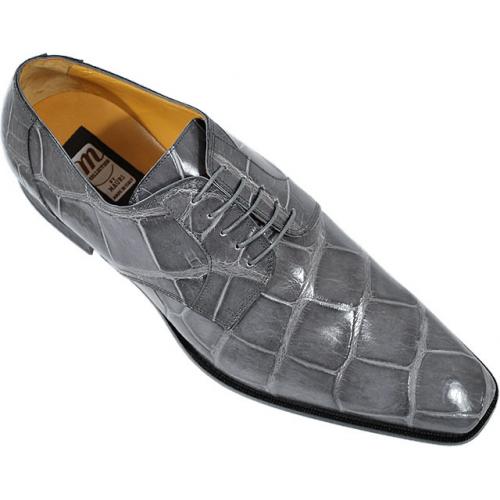 Mauri M508 Grey Genuine All-Over Alligator Shoes